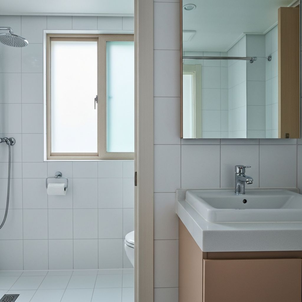 욕실 청소 청소 후